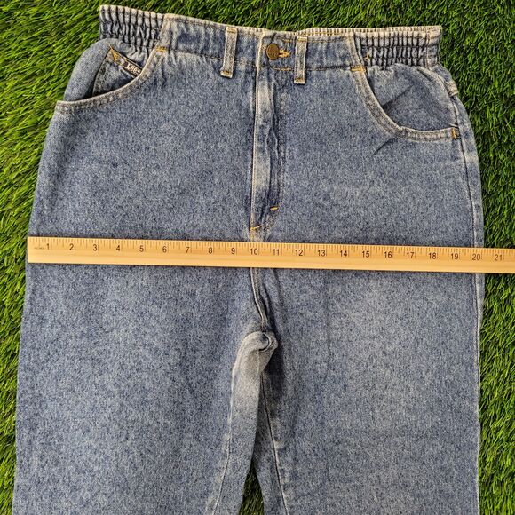 Vintage LEE High-Rise Mom Jeans Womens 4/5 28x28 Blue - Picture 15 of 16